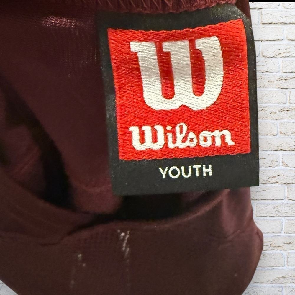 NWT Youth Burgundy Football jersey - Wilson - Size Small - Picture 5 of 6
